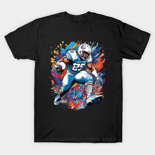 American Football Running Back T-Shirt by animegirlnft